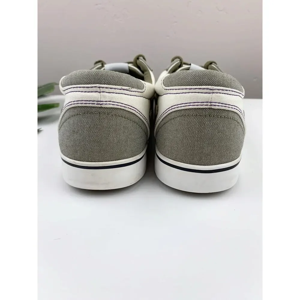 Nike ID SB 6.0 Sneakers Low Green Cream Canvas Skate Shoes 446825-991 Men's 13